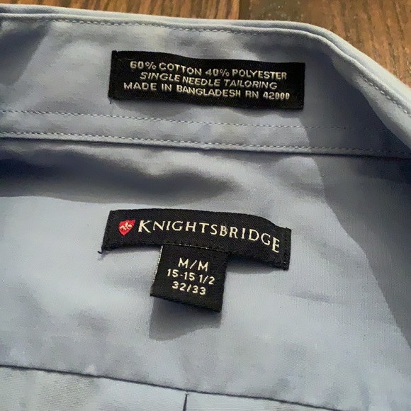 Men’s Knightsbridge Dress long sleeve button - Picture 2 of 3